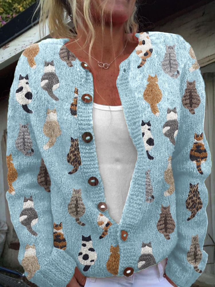 Virelle | Cardigan Imprimé Chats