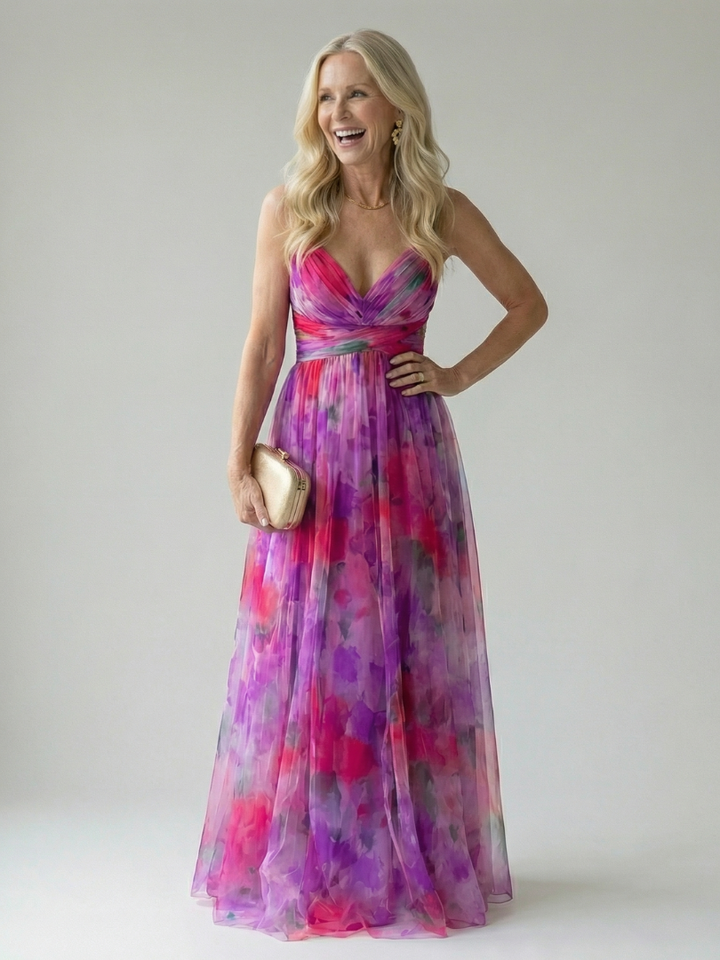 VIRELLE | Robe Maxi à Enveloppe Douce Isel