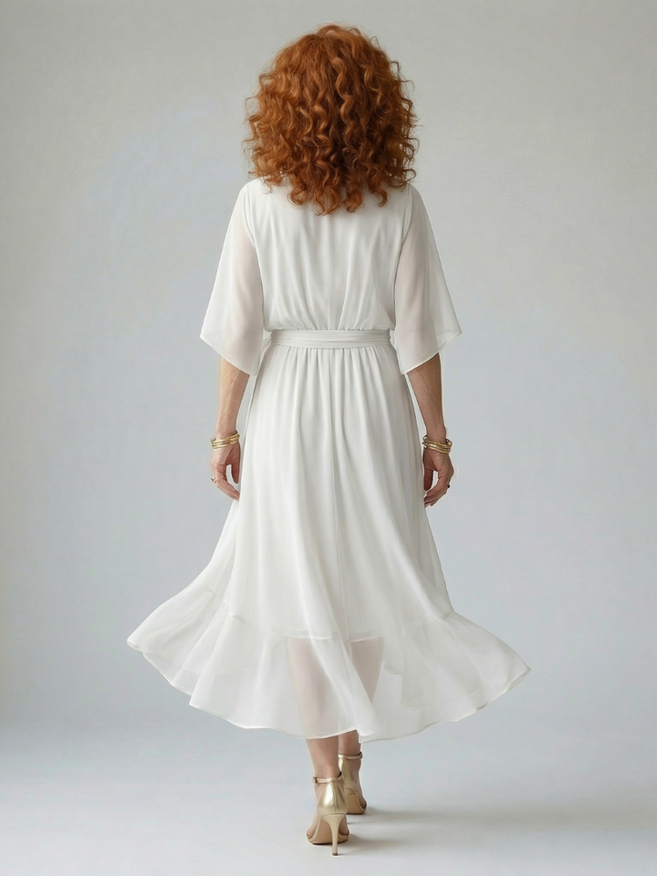 VIRELLE | Robe Midi Drapée Elric