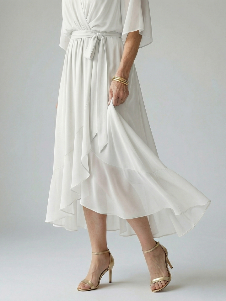 VIRELLE | Robe Midi Drapée Elric