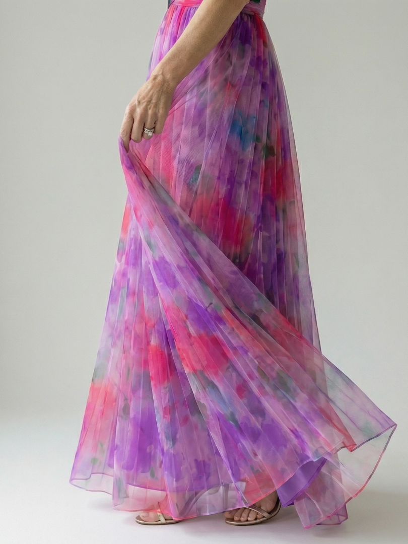 VIRELLE | Robe Maxi à Enveloppe Douce Isel