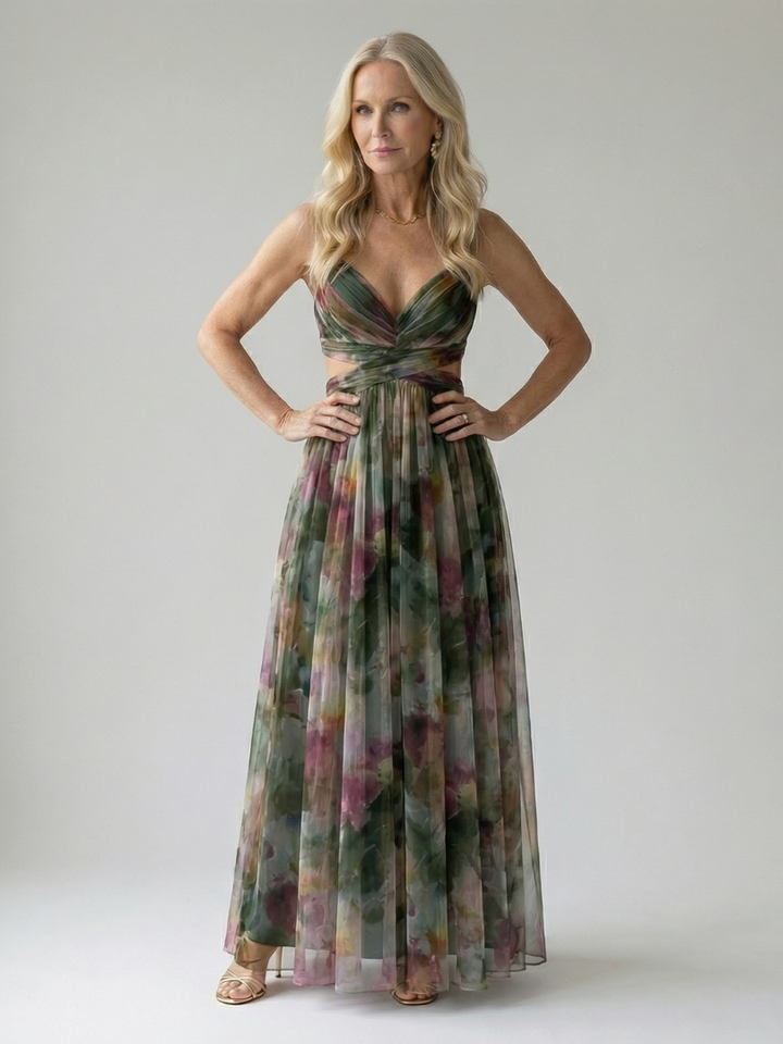 VIRELLE | Robe Maxi à Enveloppe Douce Isel