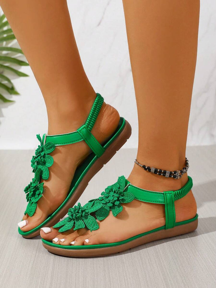 Floréa | Sandales Orthopédiques Fleurs Appliquées