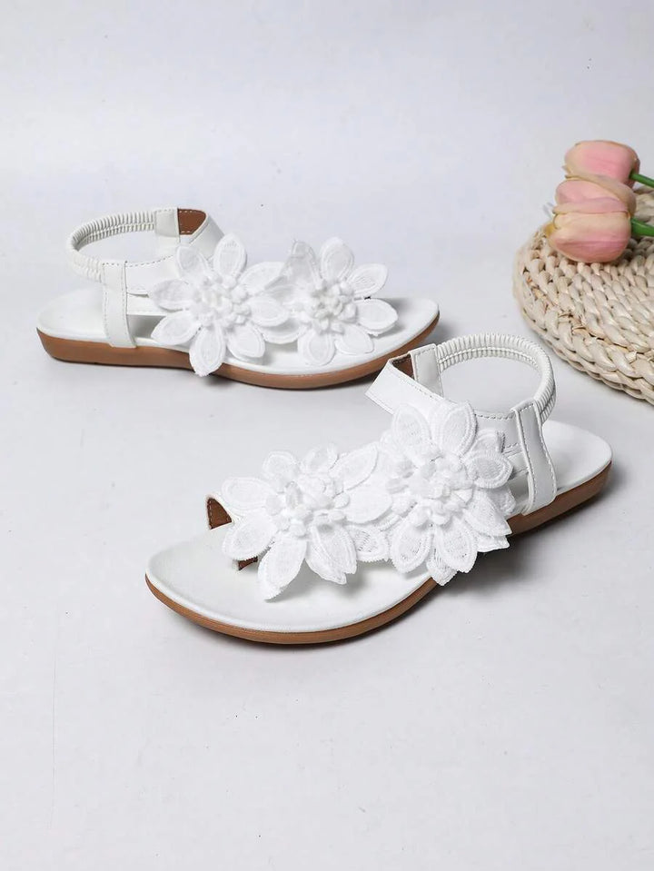Floréa | Sandales Orthopédiques Fleurs Appliquées