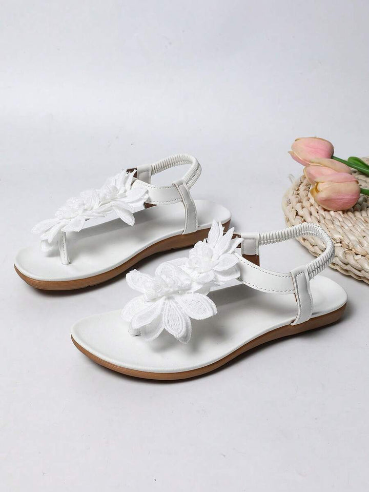 Floréa | Sandales Orthopédiques Fleurs Appliquées