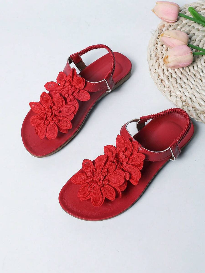 Floréa | Sandales Orthopédiques Fleurs Appliquées