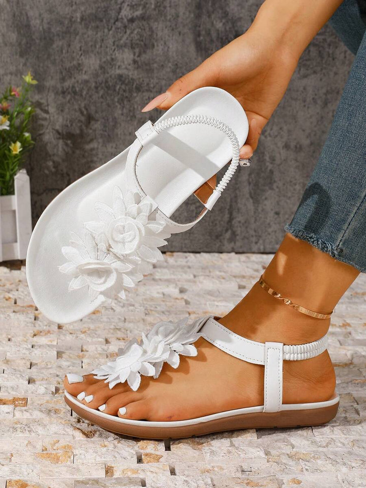 Floréa | Sandales Orthopédiques Fleurs Appliquées