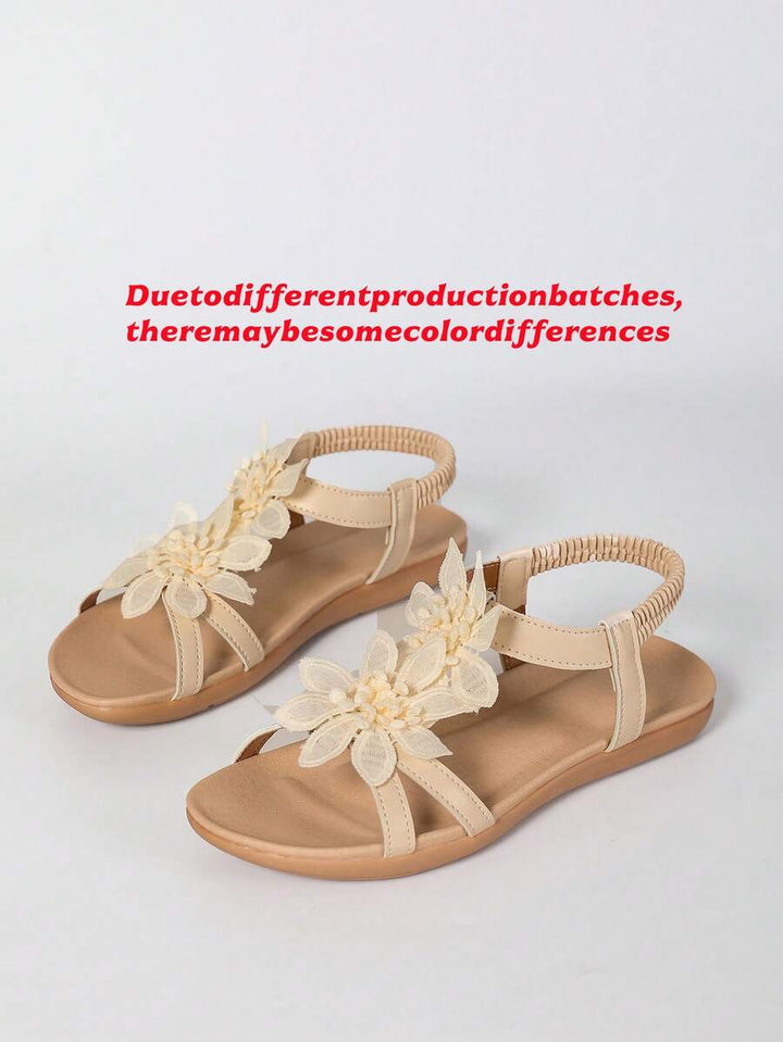 Floréa | Sandales Orthopédiques Fleurs Appliquées
