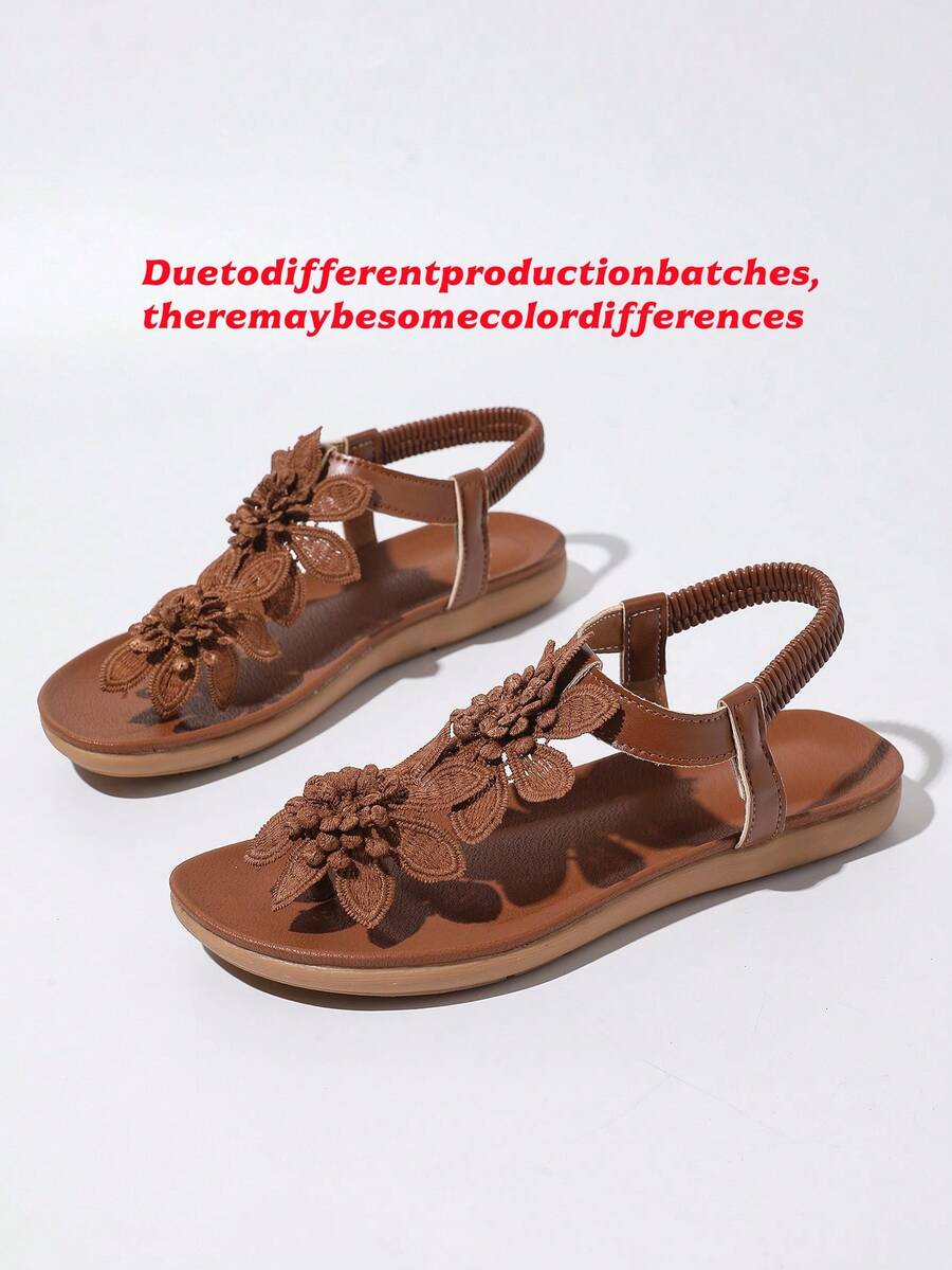 Floréa | Sandales Orthopédiques Fleurs Appliquées