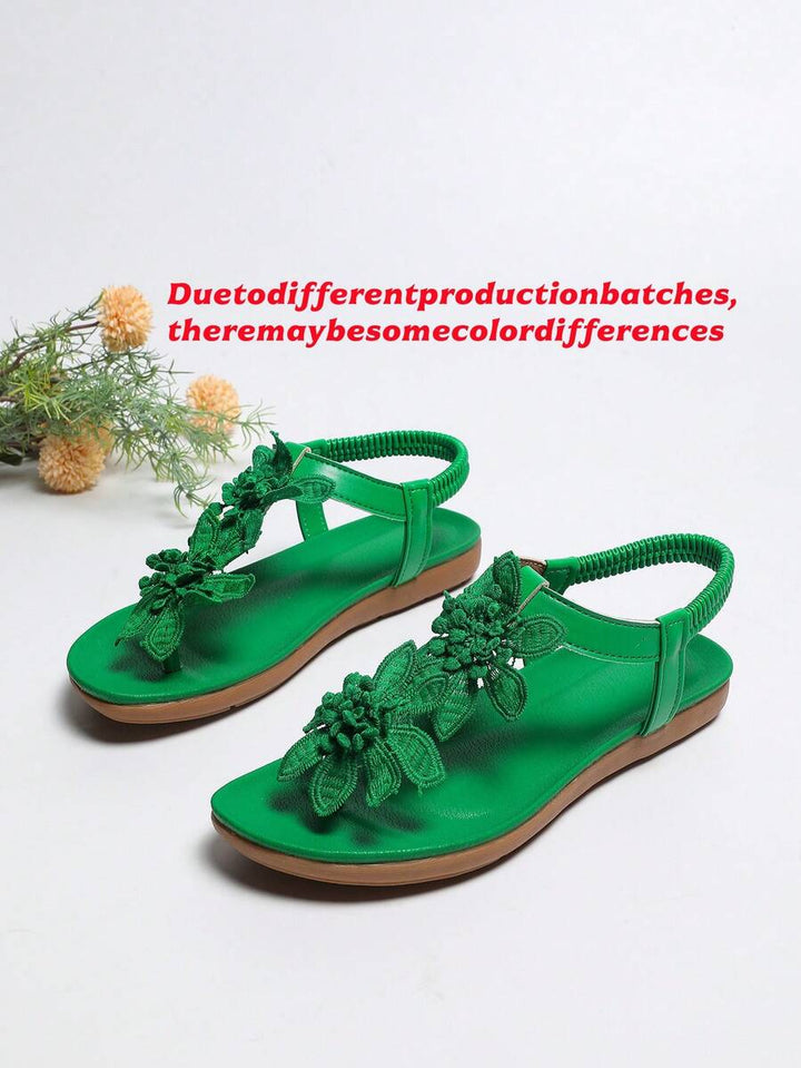 Floréa | Sandales Orthopédiques Fleurs Appliquées