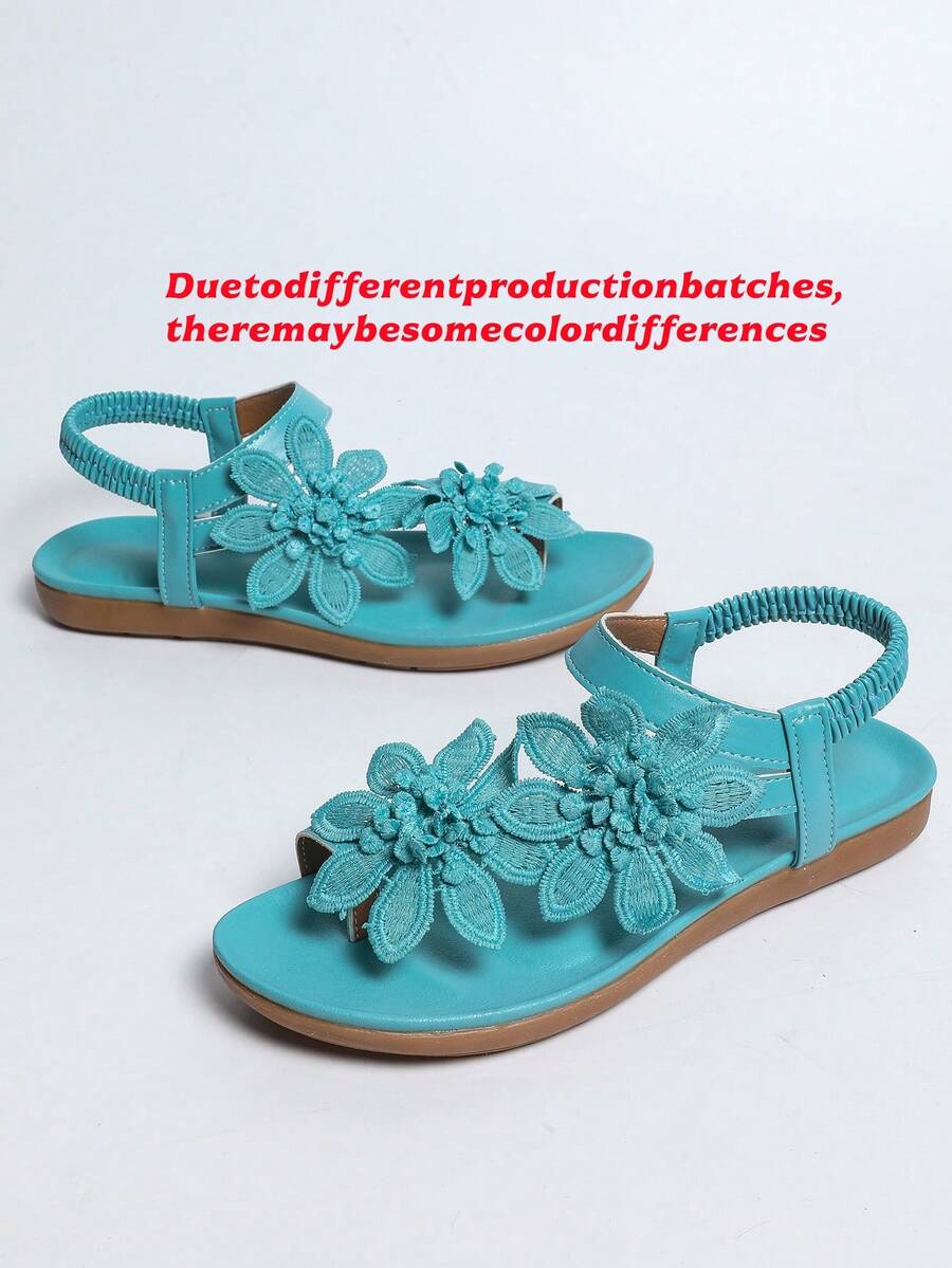 Floréa | Sandales Orthopédiques Fleurs Appliquées
