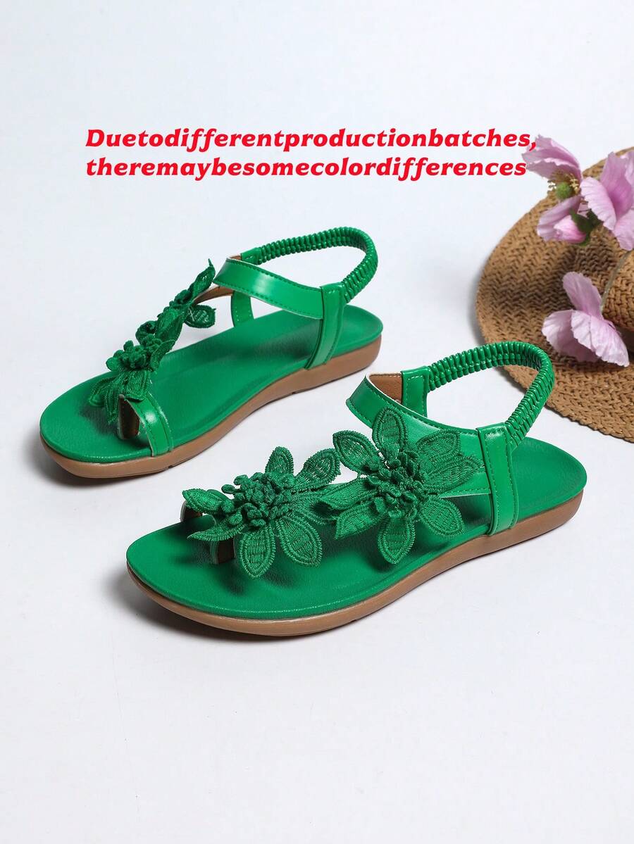Floréa | Sandales Orthopédiques Fleurs Appliquées