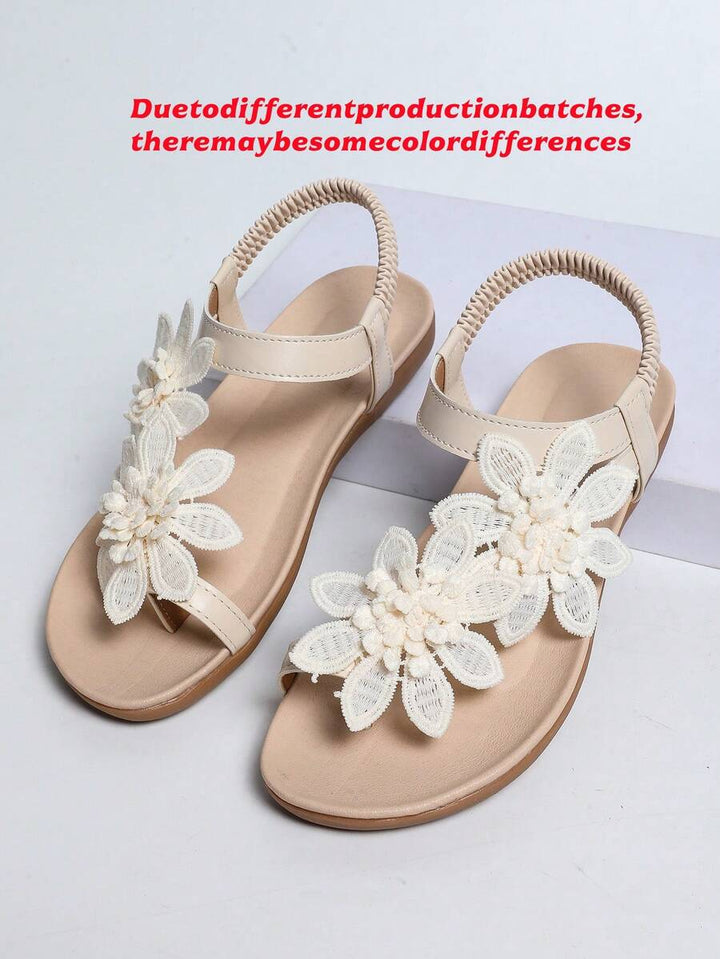 Floréa | Sandales Orthopédiques Fleurs Appliquées