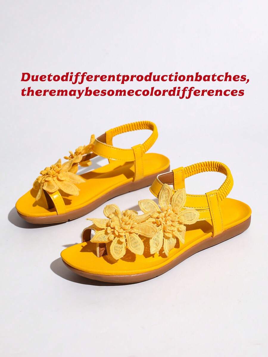 Floréa | Sandales Orthopédiques Fleurs Appliquées
