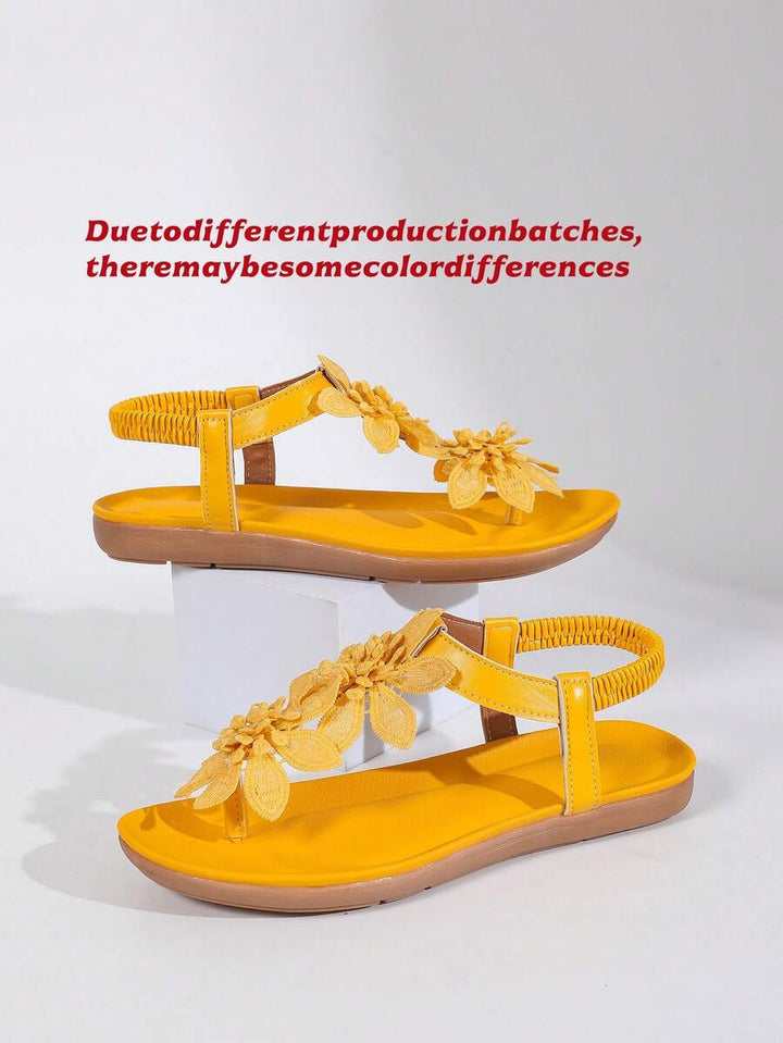 Floréa | Sandales Orthopédiques Fleurs Appliquées