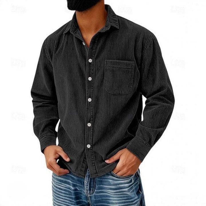 VIRELLE | CHEMISE BOUTONNÉE EN VELOURS CÔTELÉ POUR HOMME
