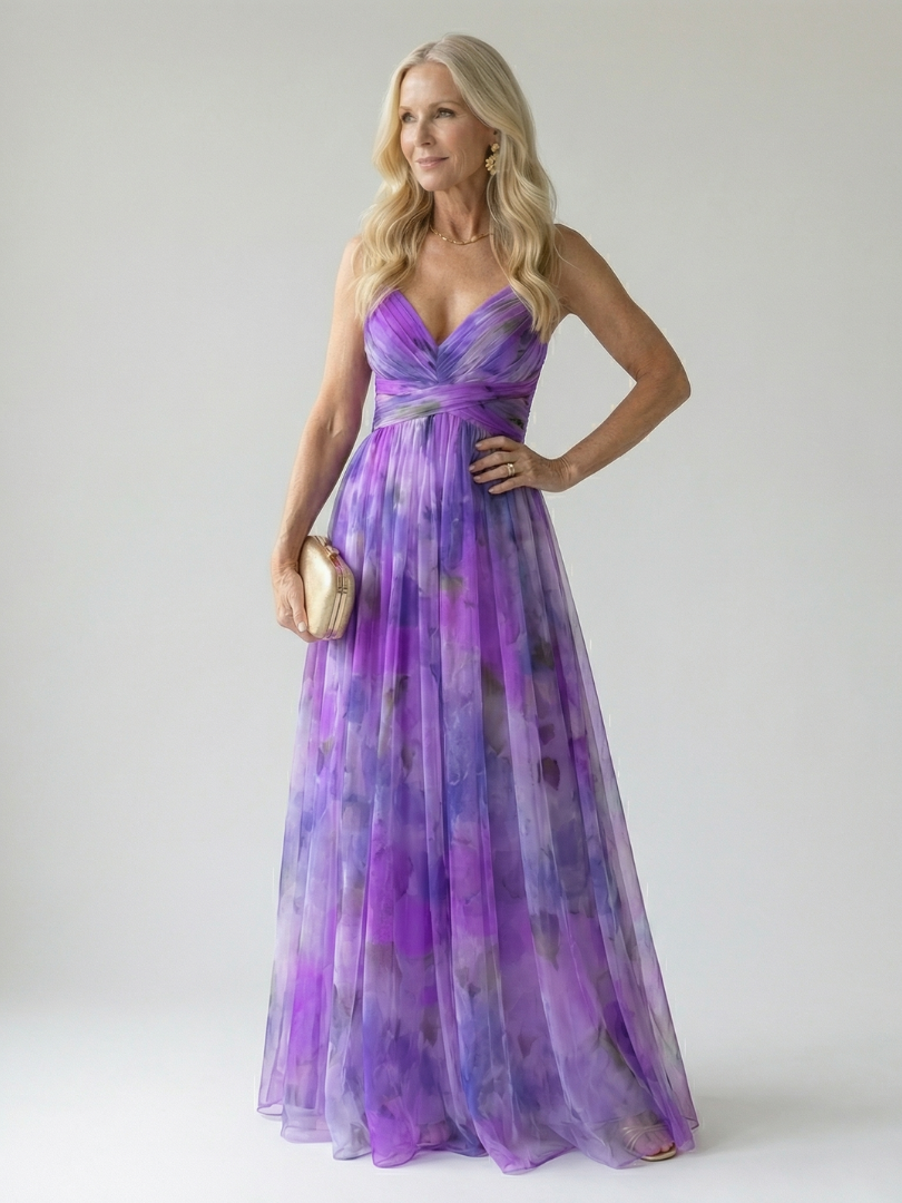 VIRELLE | Robe Maxi à Enveloppe Douce Isel