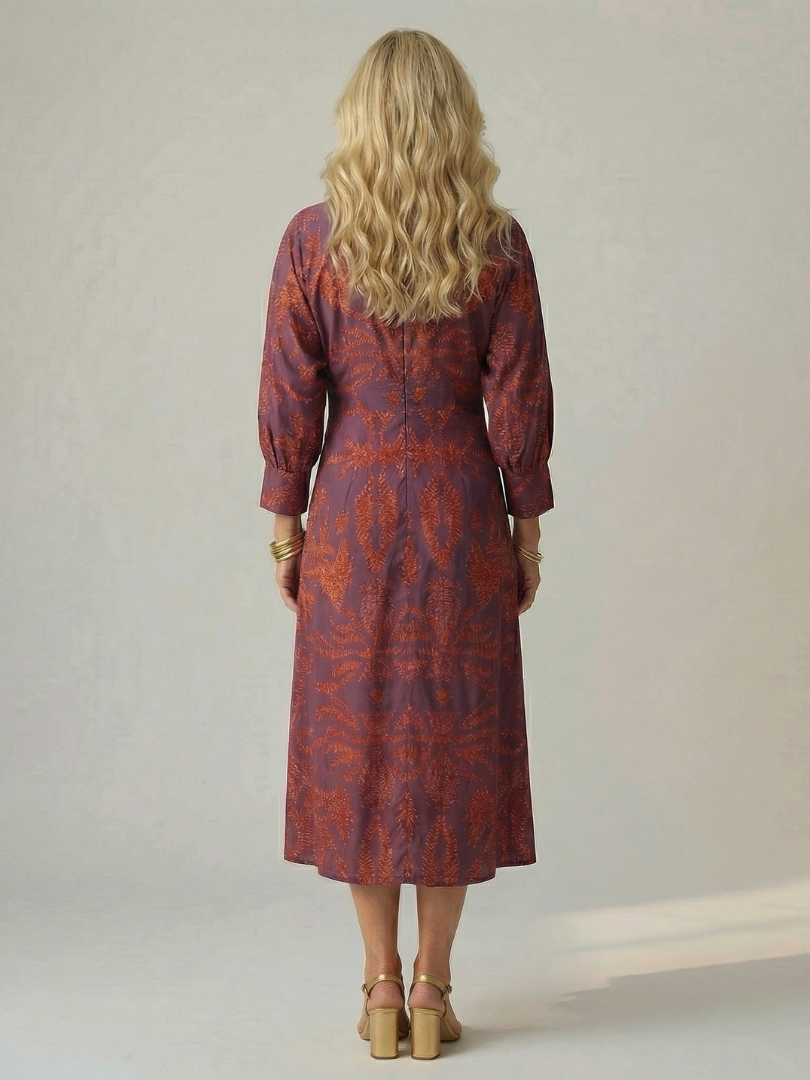 VIRELLE | Robe Midi Wrap Naturelle Lune