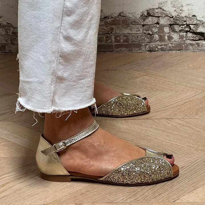 SANDAL BASSE AVEC BRACELET À LA CHEVILLE