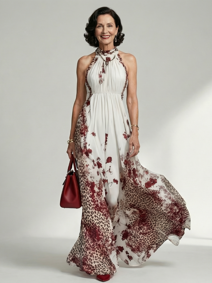 VIRELLE | Robe Maxi Plissée Blanche Orlune