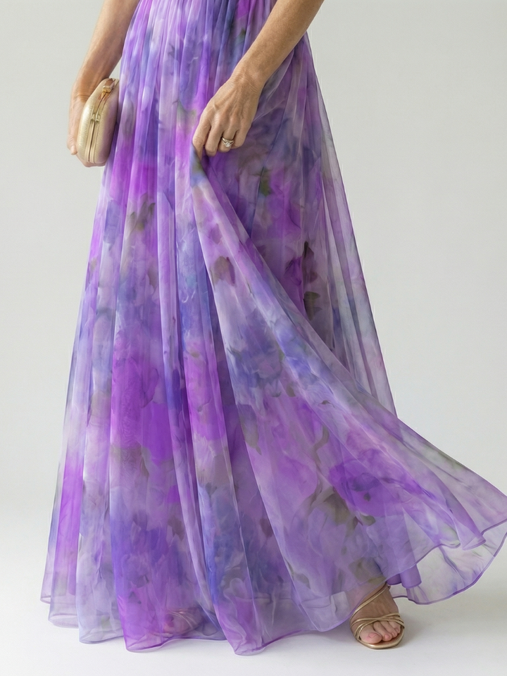 VIRELLE | Robe Maxi à Enveloppe Douce Isel