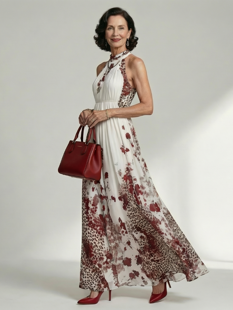 VIRELLE | Robe Maxi Plissée Blanche Orlune