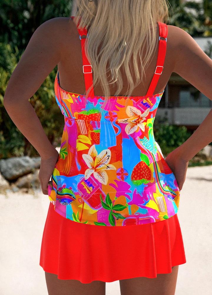 Éléonore | Robe de Bain Tankini Florale Chic