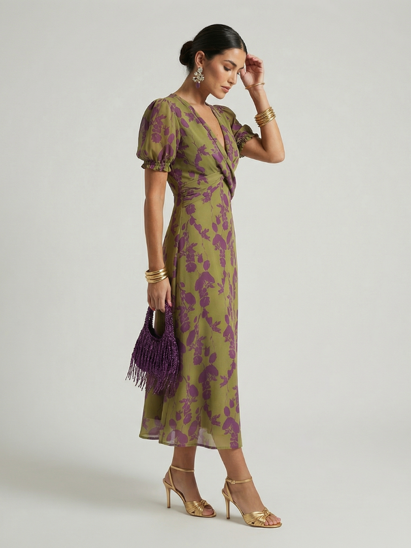 VIRELLE | Robe Midi Florale Détendue Virel