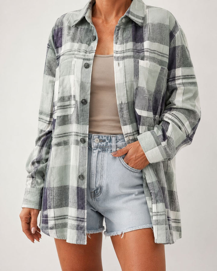 Virelle | Chemise d'Été Vichy à Manches Longues