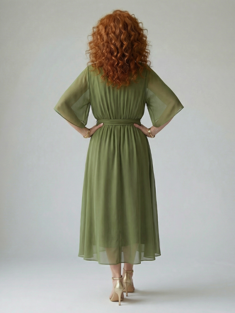 VIRELLE | Robe Midi Drapée Elric