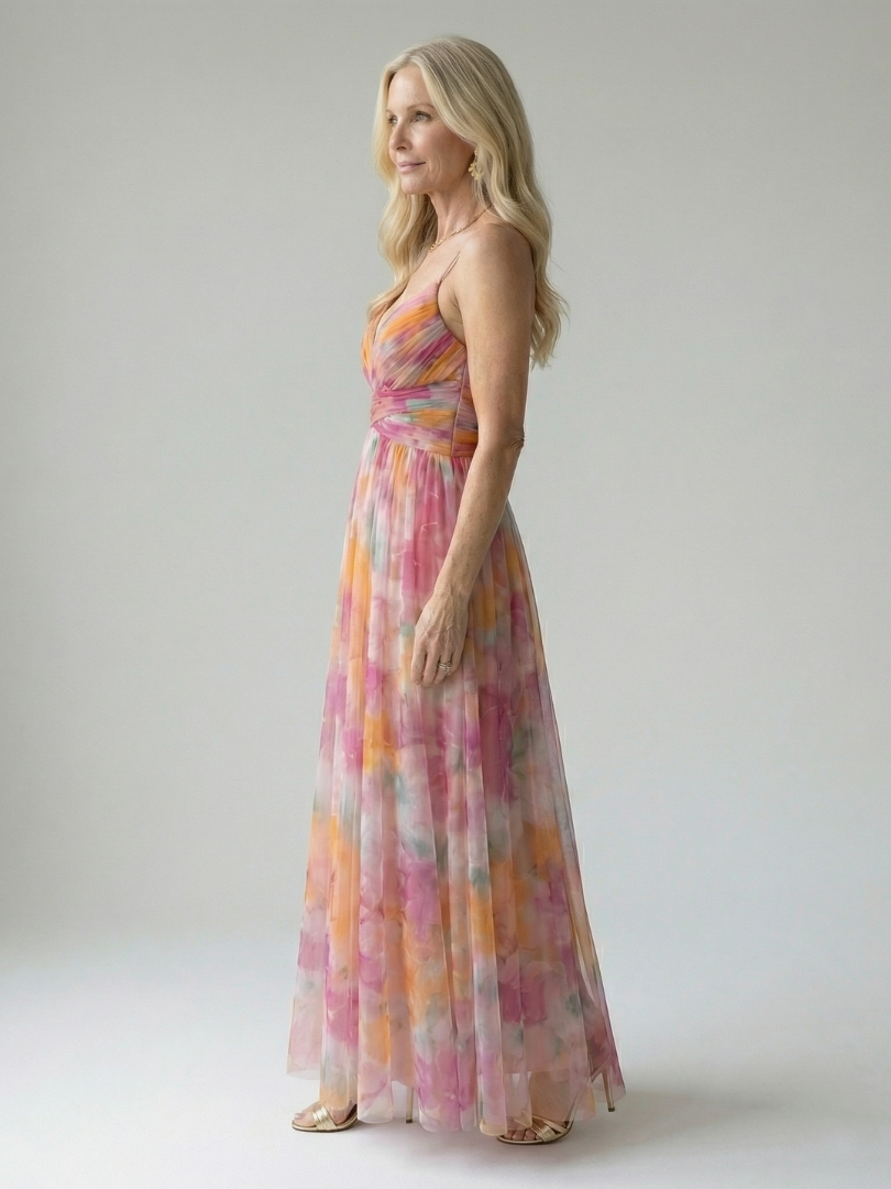VIRELLE | Robe Maxi à Enveloppe Douce Isel
