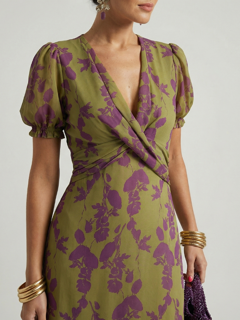 VIRELLE | Robe Midi Florale Détendue Virel
