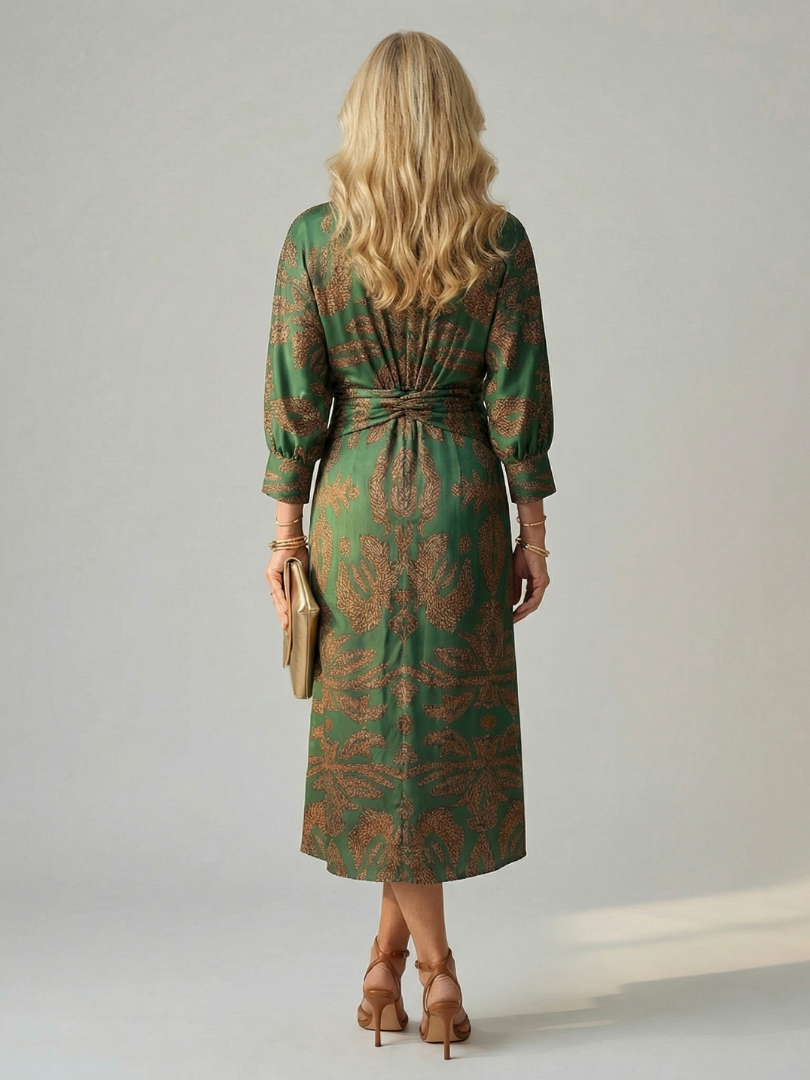 VIRELLE | Robe Midi Wrap Naturelle Lune