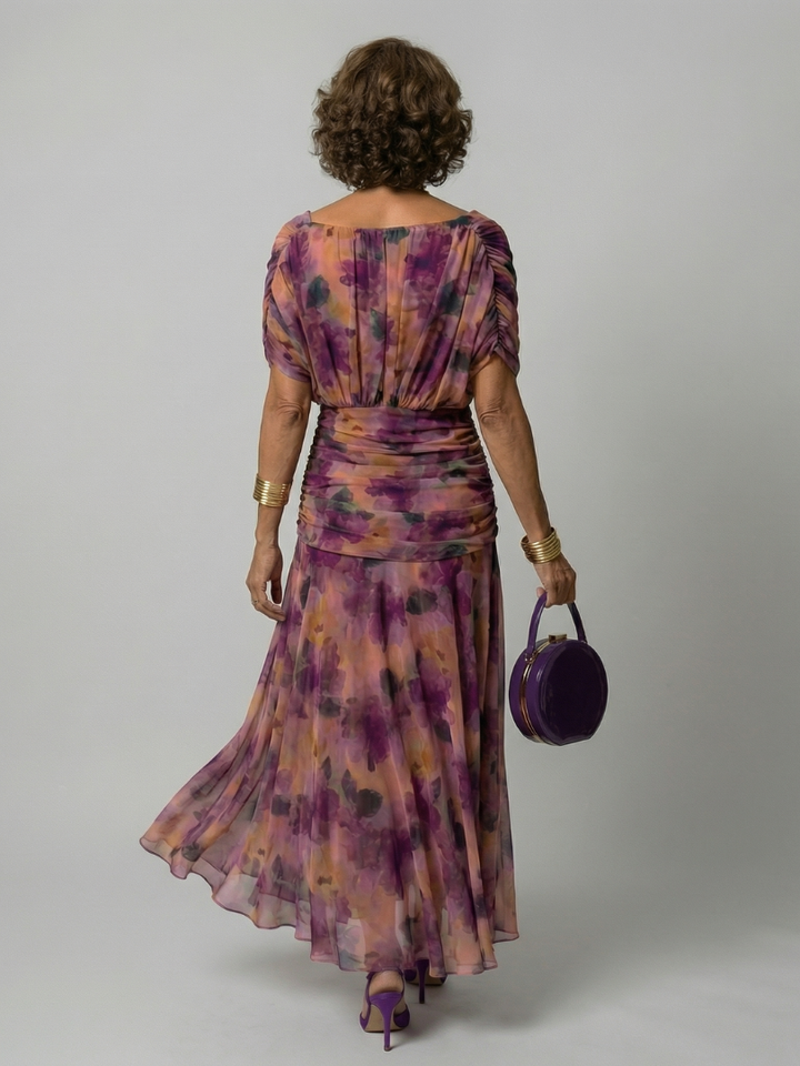DELACROIX | Robe Midi Décontractée à Épaules Dénudées Calen