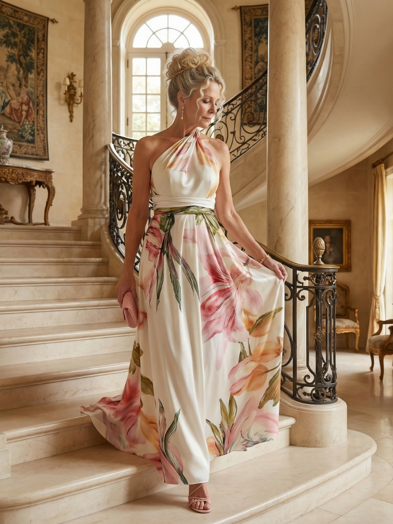 VIRELLE | Robe Maxi Fleurie Légère Amiel
