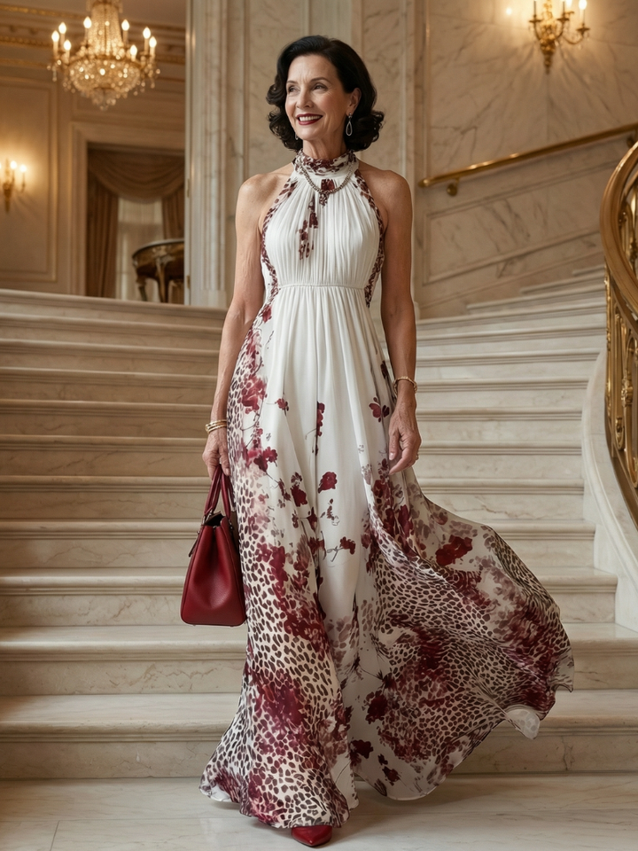 VIRELLE | Robe Maxi Plissée Blanche Orlune