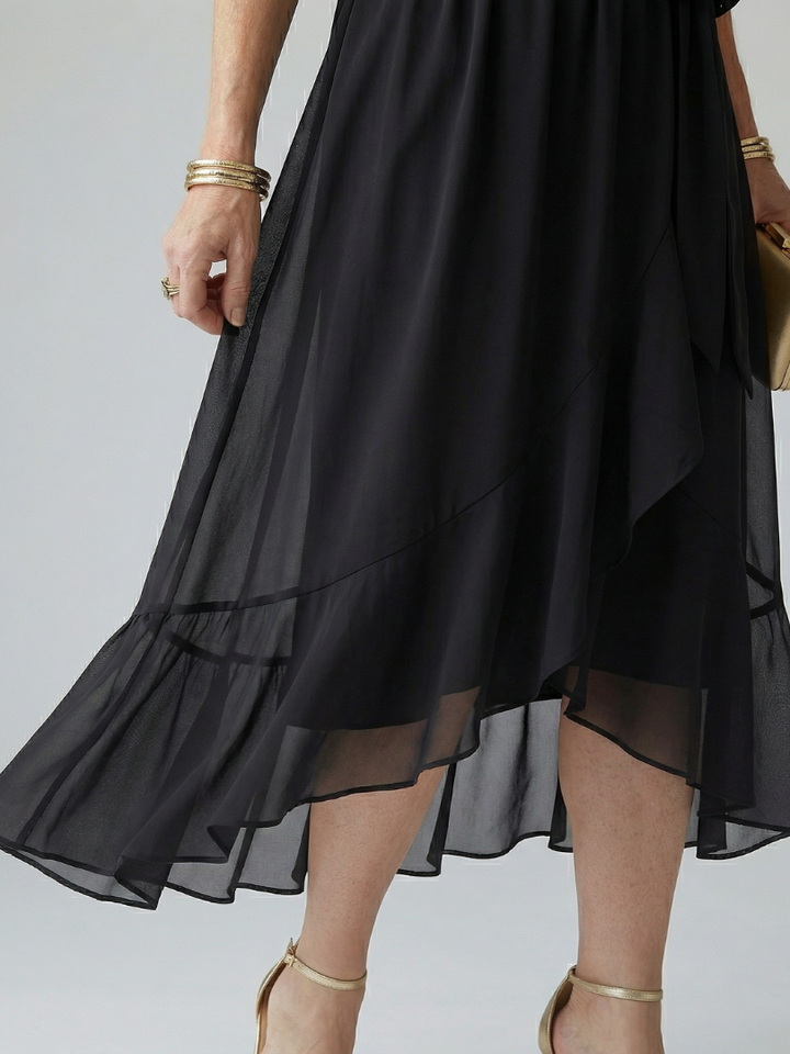 VIRELLE | Robe Midi Drapée Elric