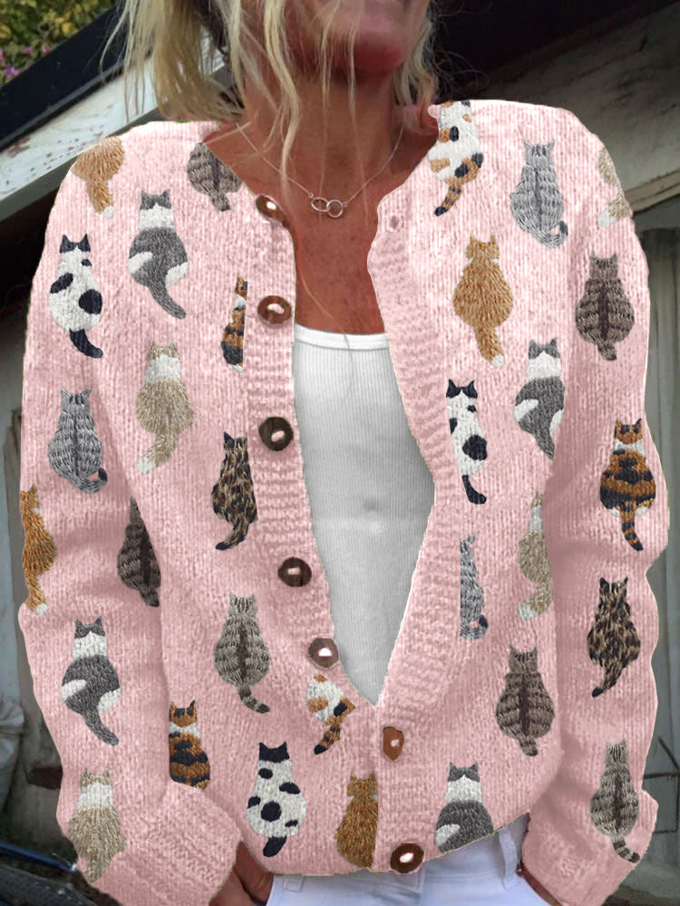 Virelle | Cardigan Imprimé Chats