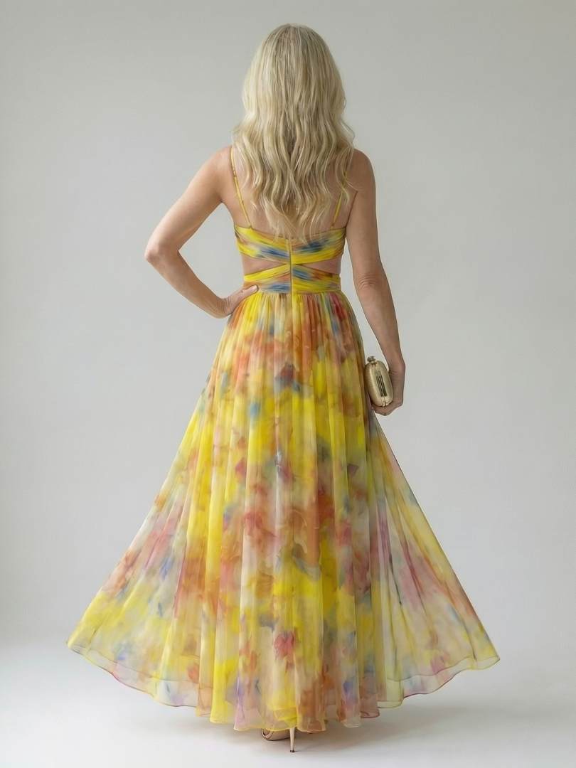 VIRELLE | Robe Maxi à Enveloppe Douce Isel