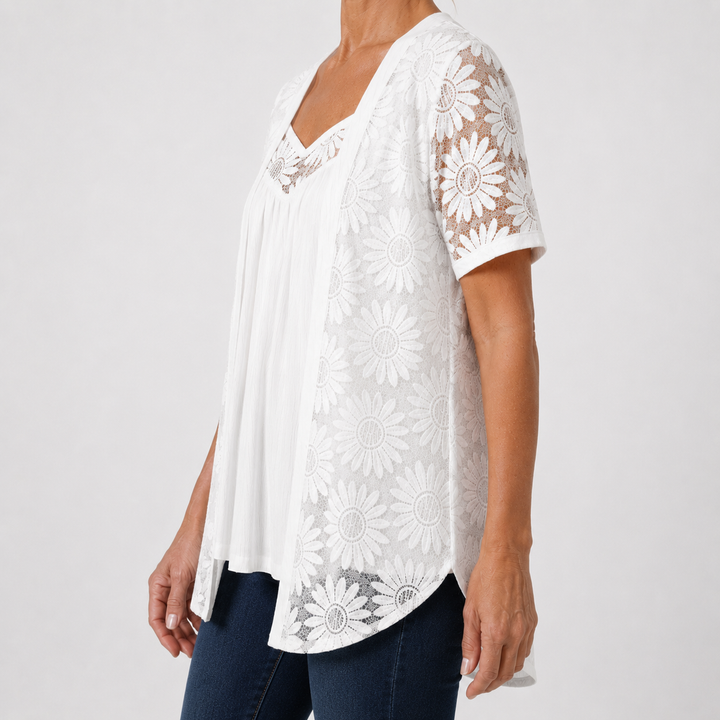 Carla - Blouse élégante en dentelle