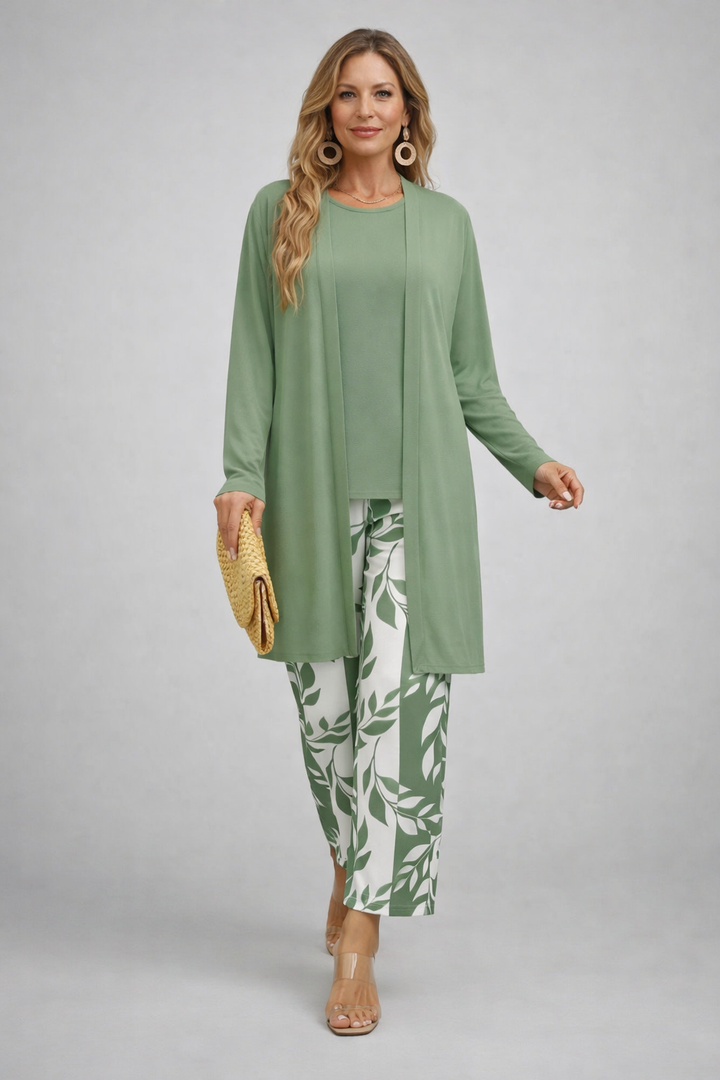 Irène | Ensemble 3 Pièces Vert