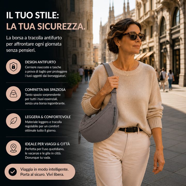 Chiara | Borsa a Spalla Grigio