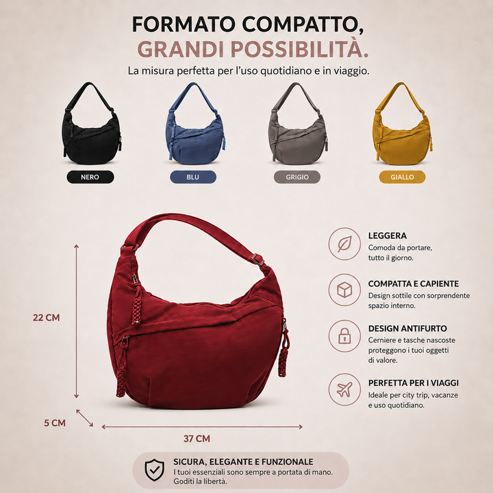 Fernanda | Borsa a Spalla Ocra