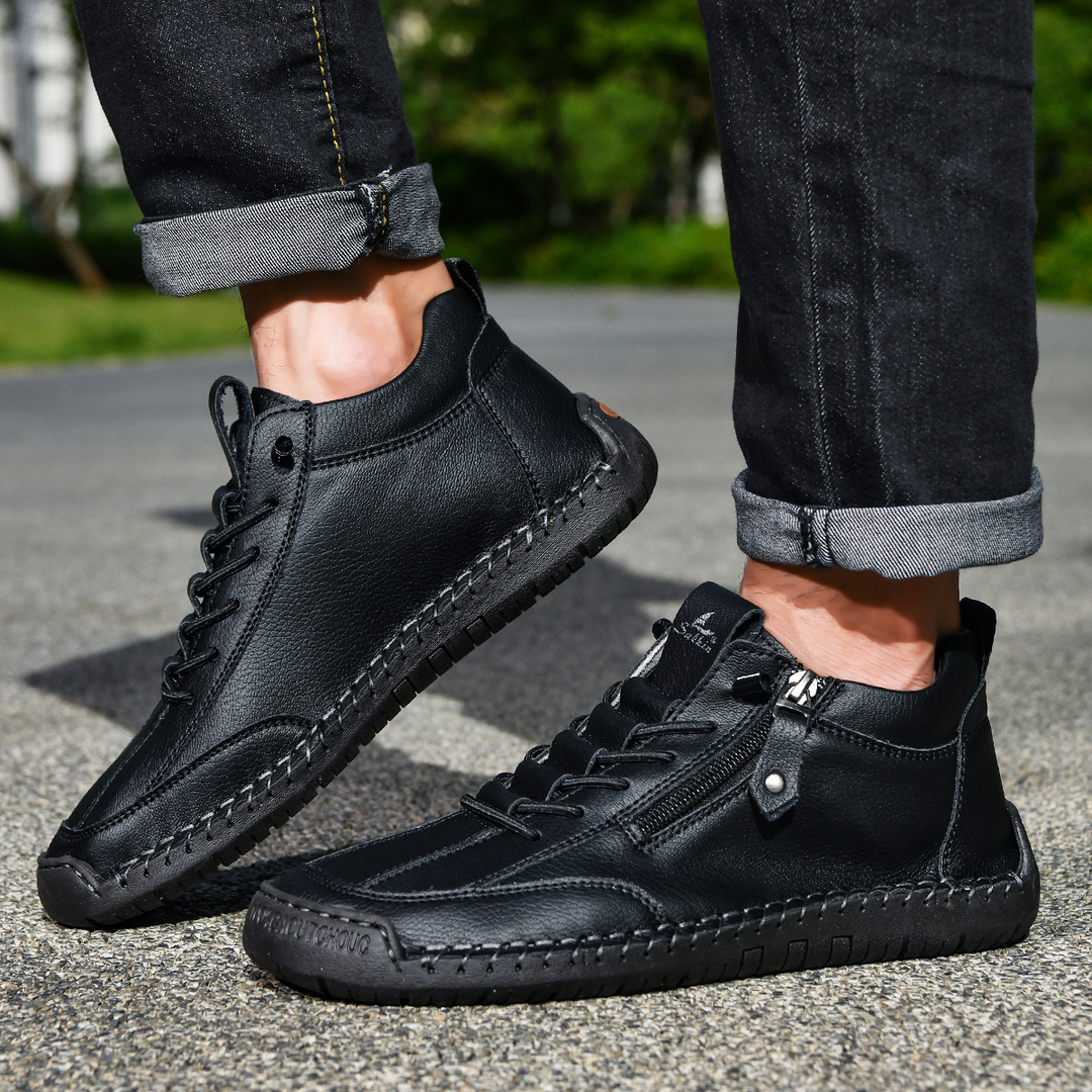 DELACROIX | CHAUSSURES EN NABUK AVEC ZIP POUR HOMME