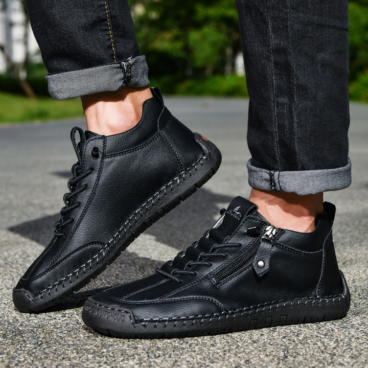 DELACROIX | CHAUSSURES EN NABUK AVEC ZIP POUR HOMME