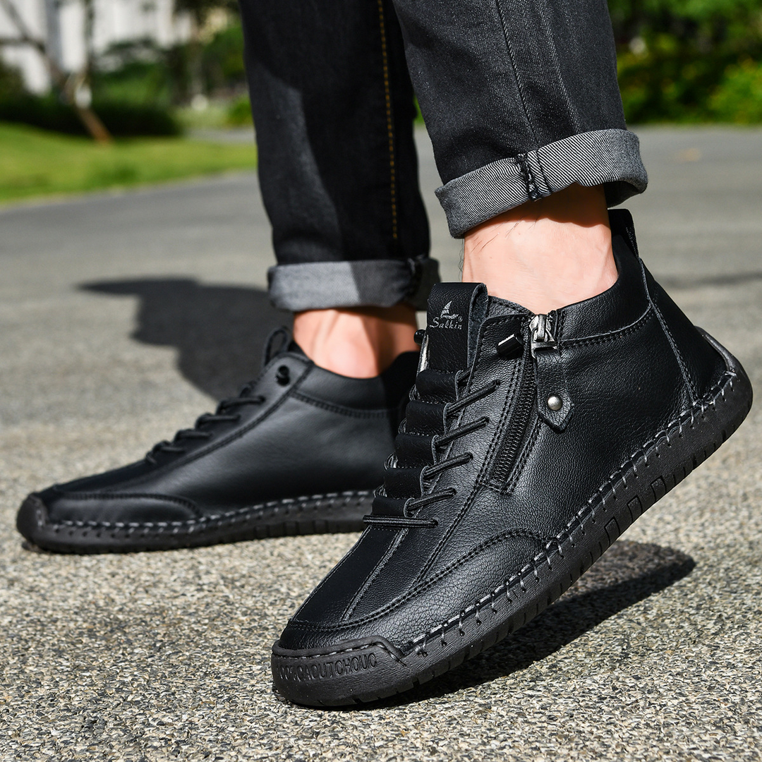 DELACROIX | CHAUSSURES EN NABUK AVEC ZIP POUR HOMME