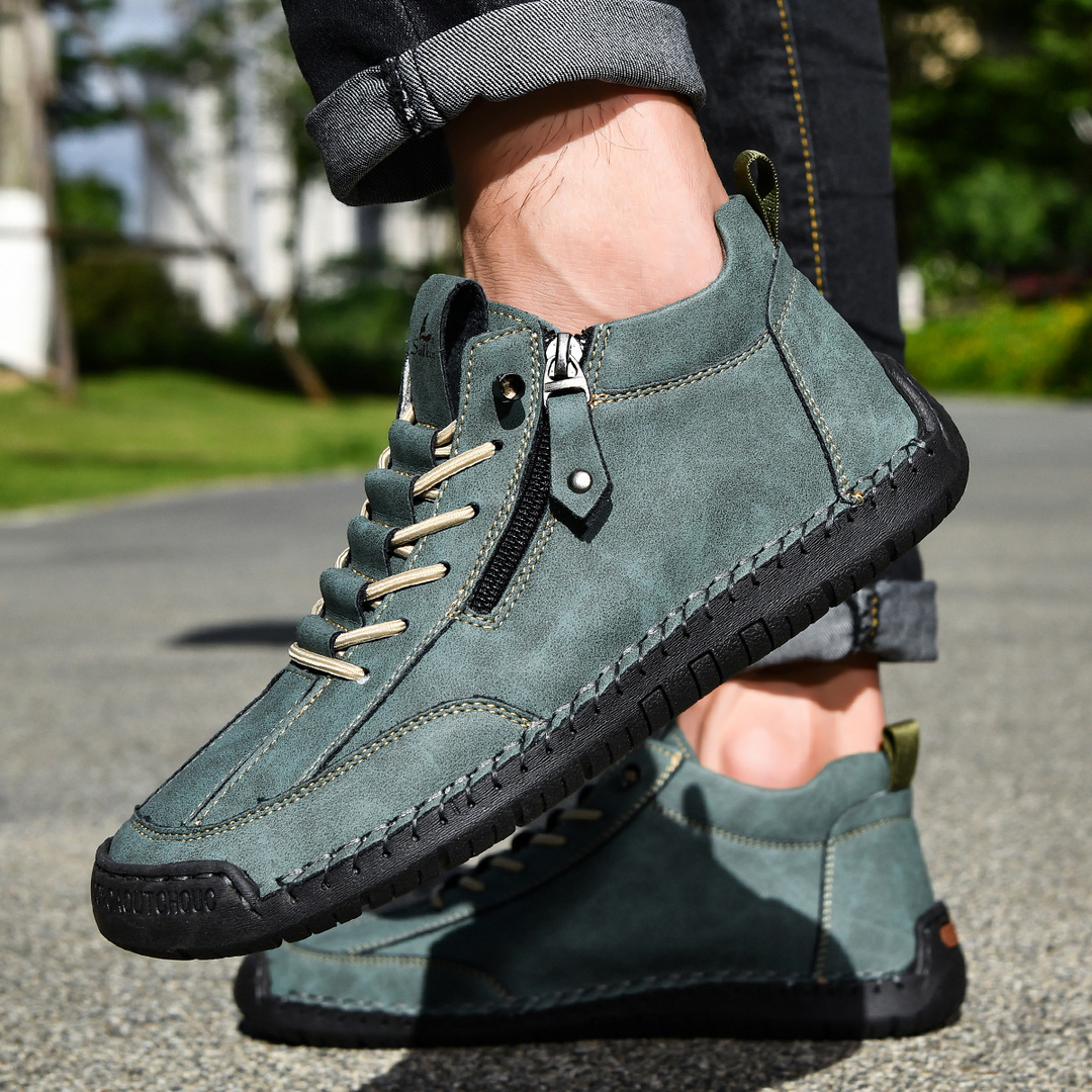 DELACROIX | CHAUSSURES EN NABUK AVEC ZIP POUR HOMME
