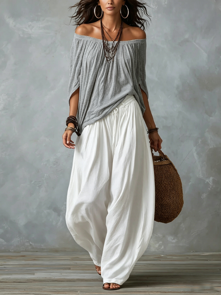 Isabella · Ensemble Bohème Fluide, Pantalon Lantern