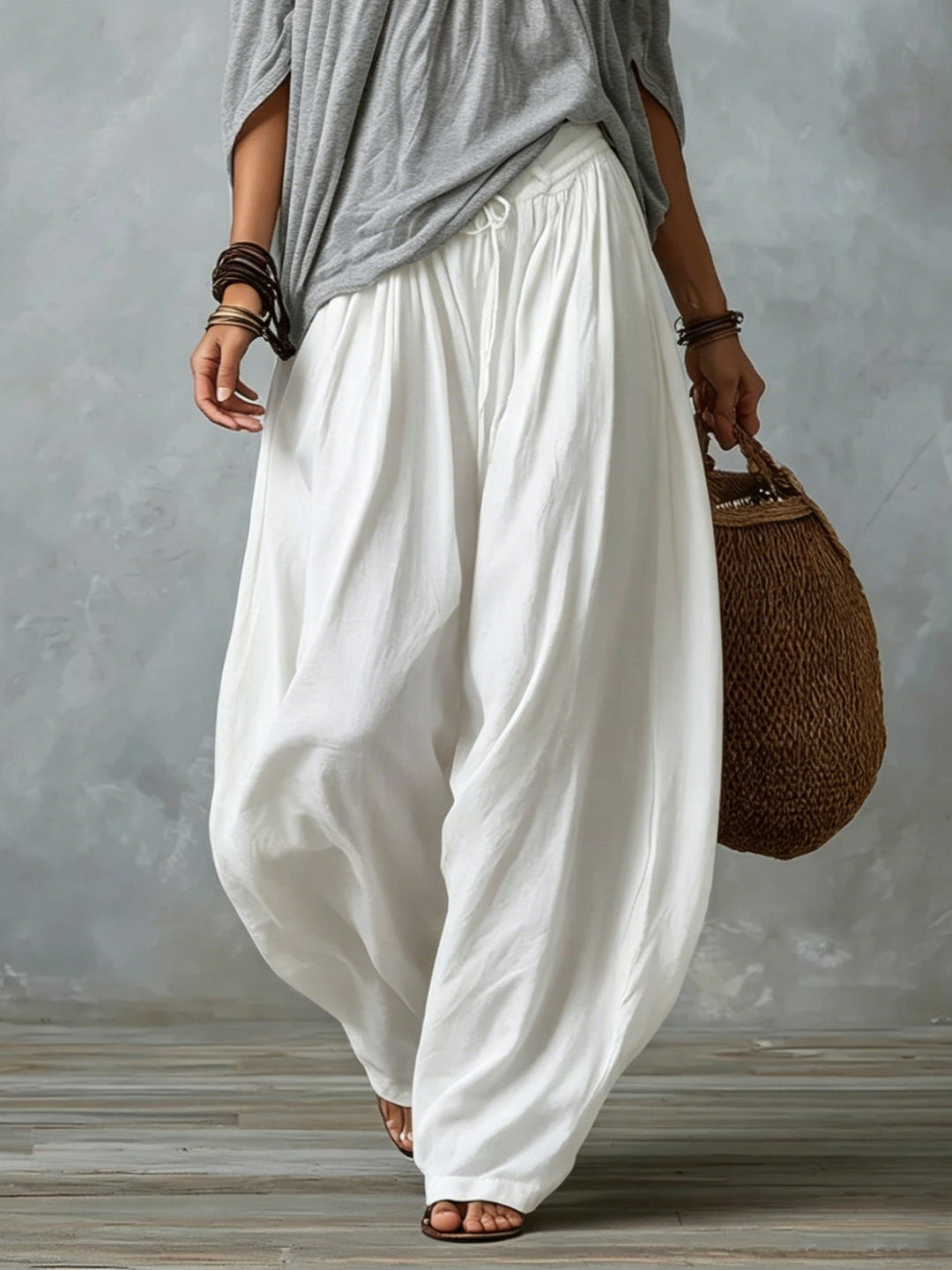 Isabella · Ensemble Bohème Fluide, Pantalon Lantern