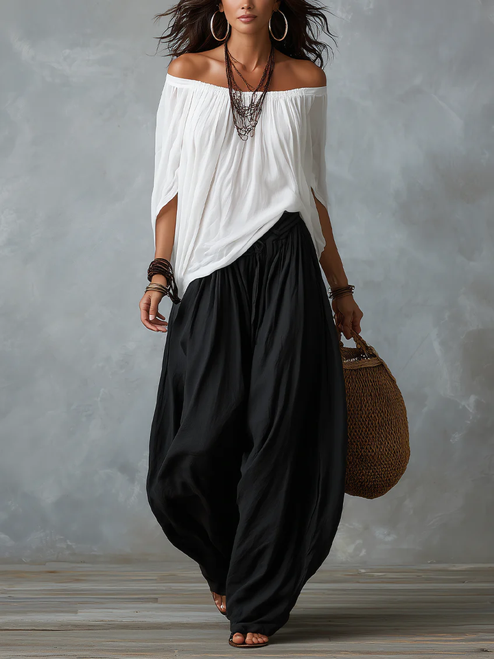 Isabella · Ensemble Bohème Fluide, Pantalon Lantern